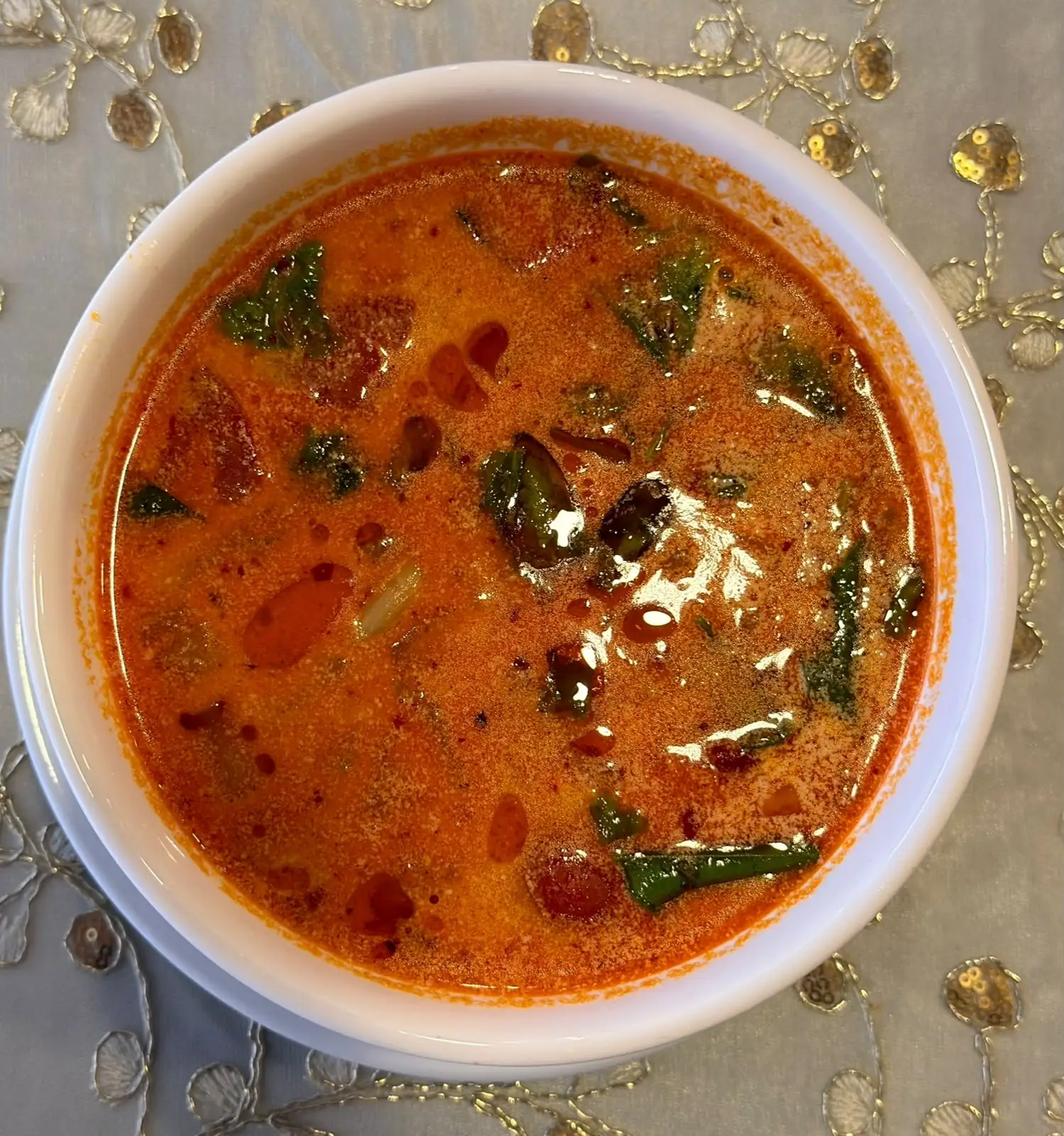 Tom Yum Goong prawn soup at Royal Kitchen Patong