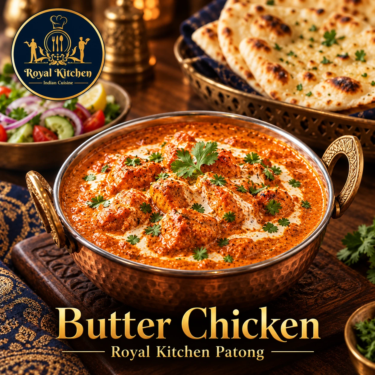 Butter Chicken served as part of an Indian meal at Royal Kitchen