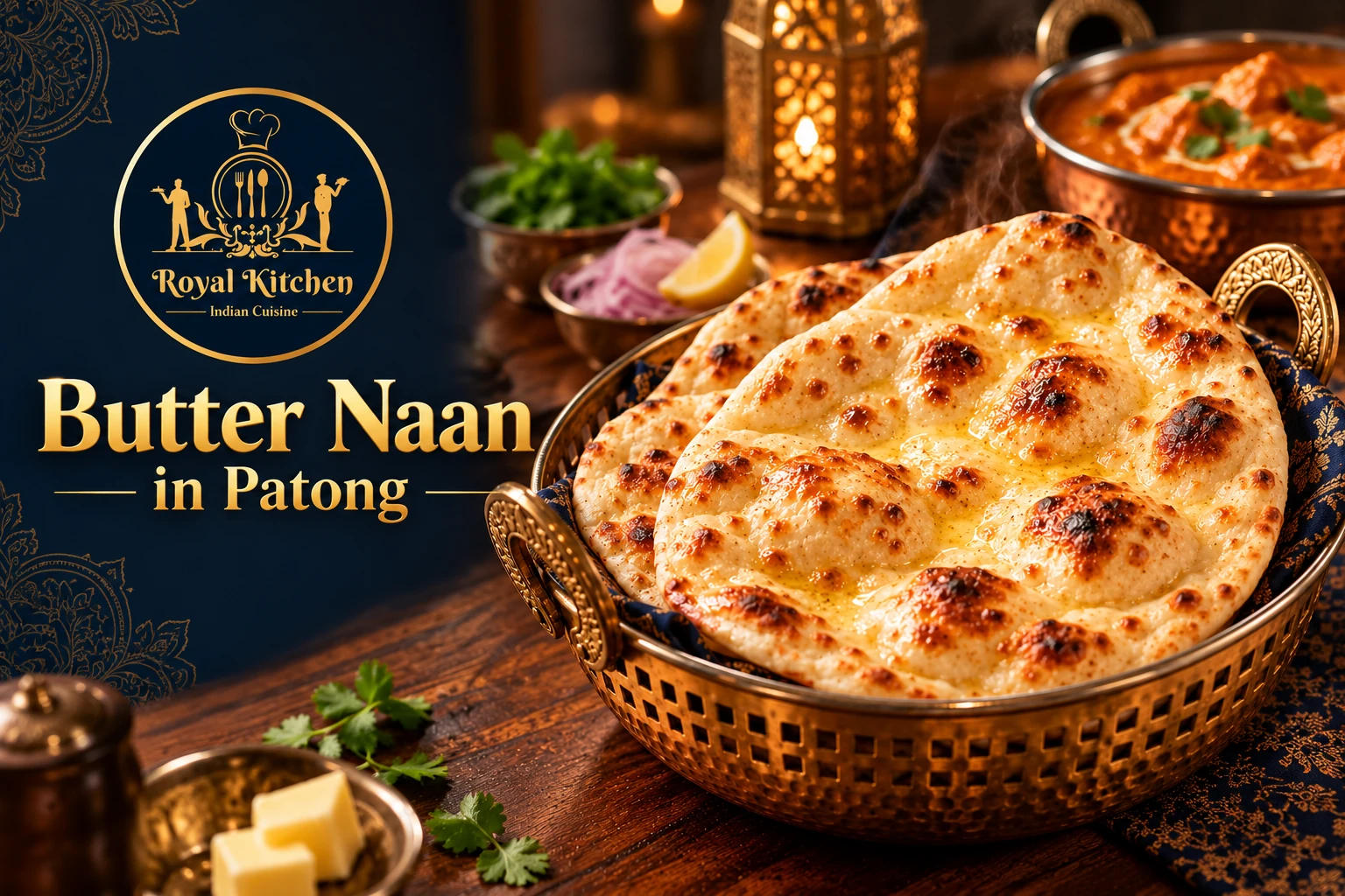 Butter Naan in Patong at Royal Kitchen