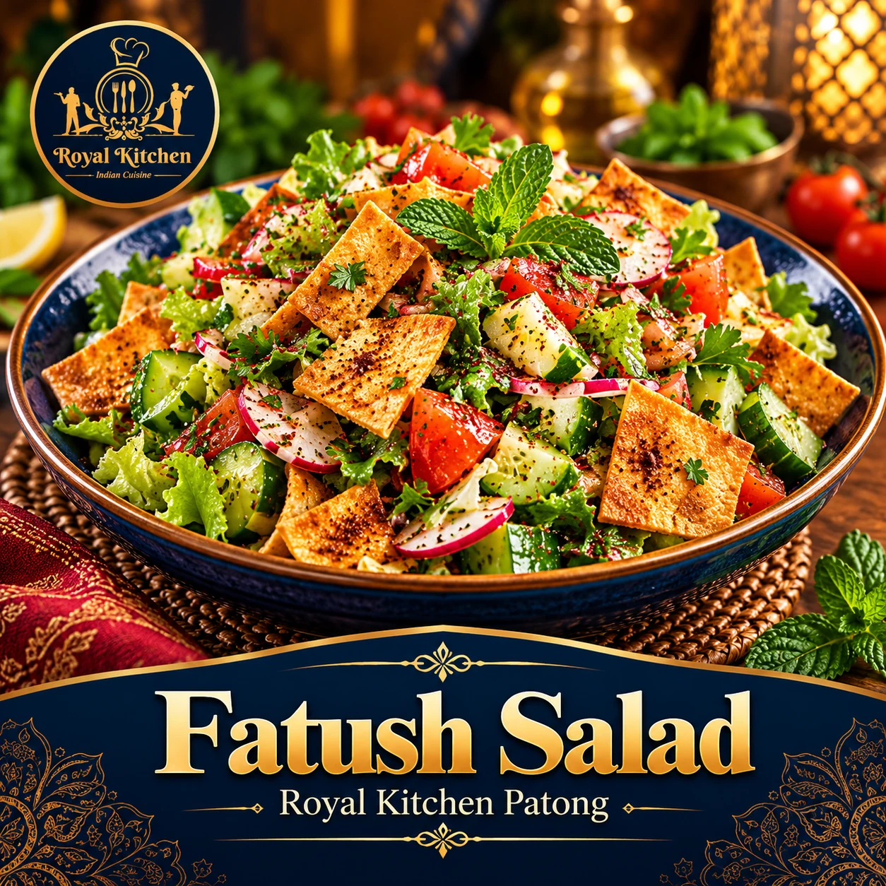 Fatush Salad from Royal Kitchen Patong
