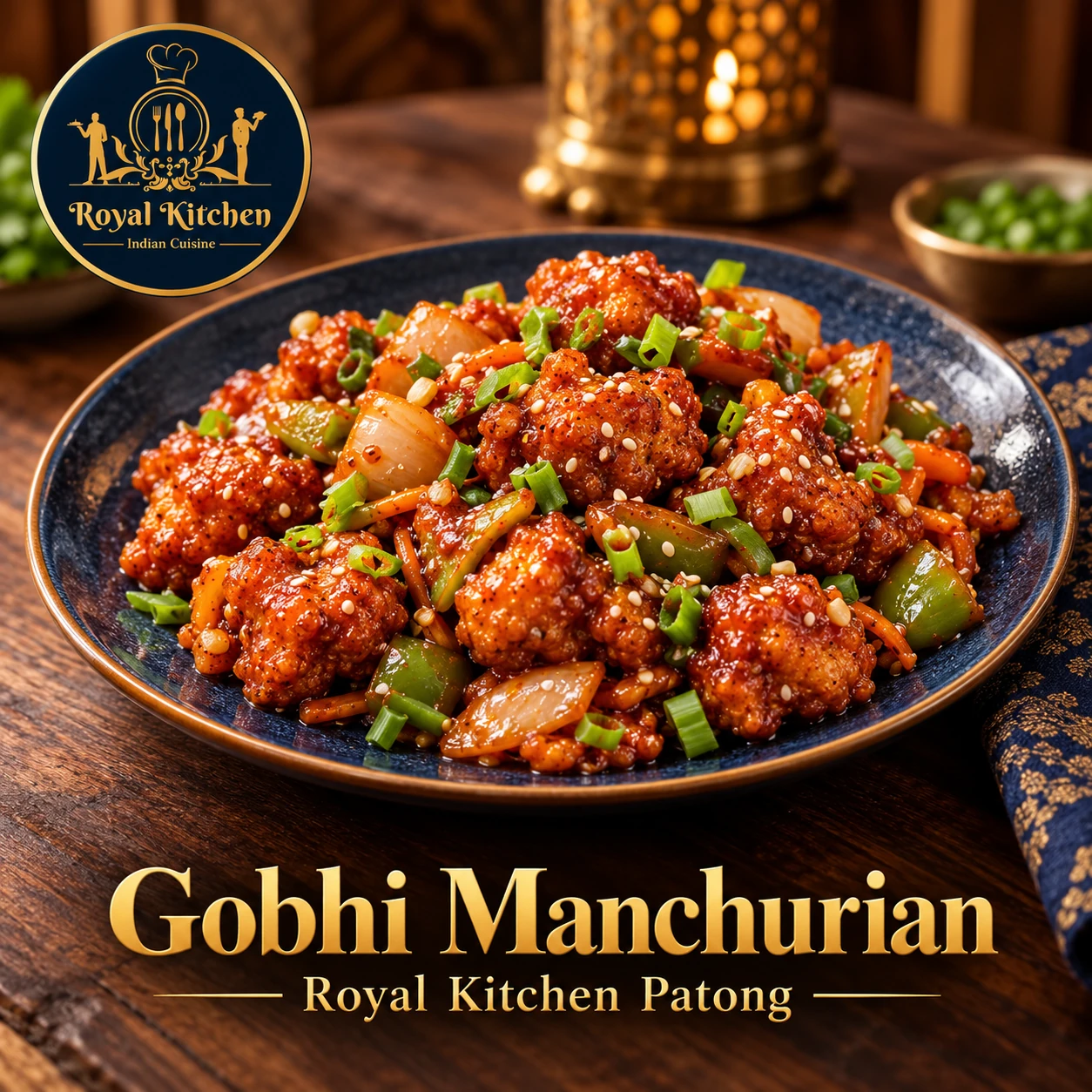 Gobhi Manchurian cauliflower starter at Royal Kitchen Patong