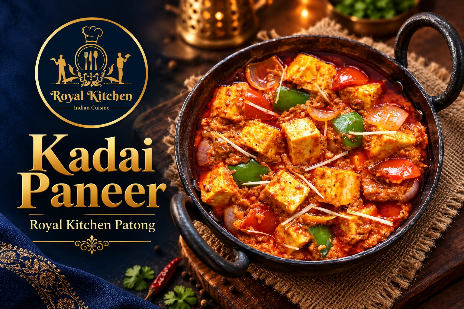 Kadai Paneer in Patong at Royal Kitchen