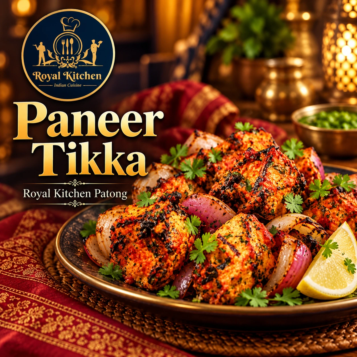 Paneer Tikka vegetarian Indian starter