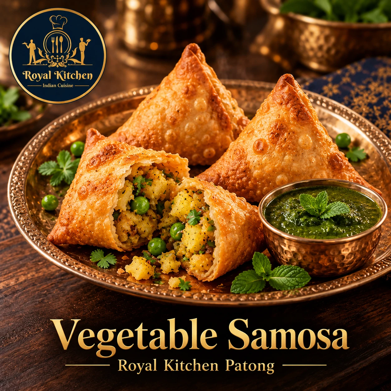 Vegetable Samosa at Royal Kitchen Patong